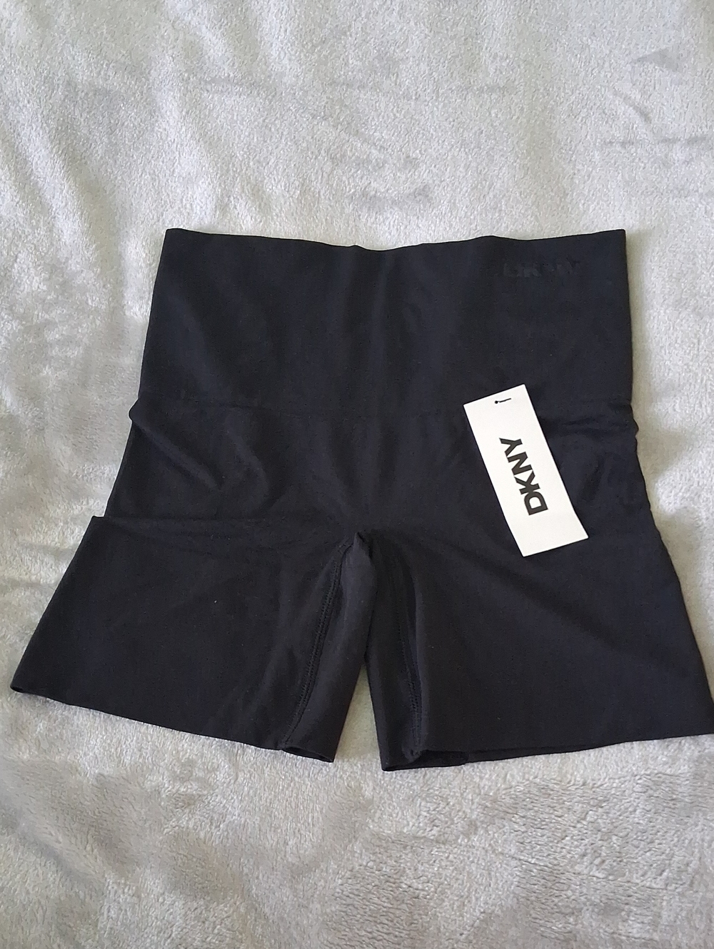 DKNY Black High-Waist Bike Shorts